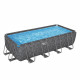 Kit Piscine hors sol tubulaire BESTWAY - APX 365 - 549 x 274 x 132 cm - Rectangulaire (Filtre a sable, 250g polysphere, échel…