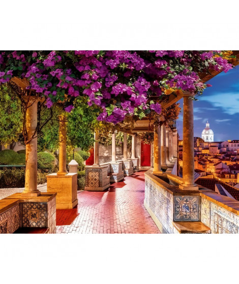 Puzzle 2000 pieces Le mirador de Santa Luzia, Lisbonne, Adultes et enfants des 14 ans, Collection Évasion, 12001534, Nathan