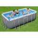Kit Piscine hors sol tubulaire BESTWAY - Steel Pro Max - 412 x 201 x 122 cm - Rectangulaire (Filtre a sable, échelle)