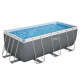 Kit Piscine hors sol tubulaire BESTWAY - Steel Pro Max - 412 x 201 x 122 cm - Rectangulaire (Filtre a sable, échelle)