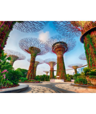 Puzzle 1500 pieces Jardin de la baie de Singapour, des 14 ans, Puzzle de qualité supérieure, Singapour, 12001396, Ravensburger