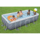 Kit Piscine hors sol tubulaire BESTWAY - Steel Pro Max - 404 x 201 x 100 cm -Rectangulaire (Filtre a cartouche, échelle, 1 ca…