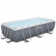 Kit Piscine hors sol tubulaire BESTWAY - Steel Pro Max - 404 x 201 x 100 cm -Rectangulaire (Filtre a cartouche, échelle, 1 ca…