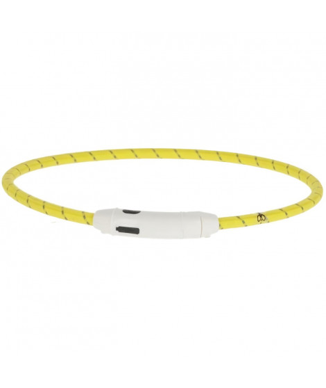 Collier LED - KERBL - Maxi Safe - Jaune - 65 cm x 10 mm