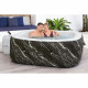 Spa gonflable BESTWAY - Lay-Z-Spa Hollywood - 140 airjets - 180 x 180 x 66 cm - 4 a 6 places - Carré (couverture, cartouche)