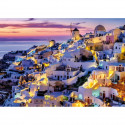 Puzzle 1500 pieces Coucher de soleil sur Santorin, Adultes et enfants des 14 ans, Collection Évasion, 12001532, Nathan
