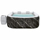 Spa gonflable BESTWAY - Lay-Z-Spa Hollywood - 140 airjets - 180 x 180 x 66 cm - 4 a 6 places - Carré (couverture, cartouche)