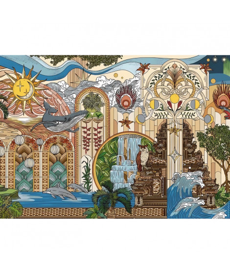 Puzzle 1500 pieces Le jardin des reves, des 14 ans, Puzzle de qualité supérieure, Collection Artiste, 12001612, Nathan