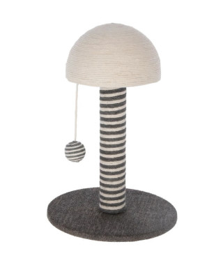 Arbre a chat - 42cm - Funghi - KERBL - Gris/blanc - Sisal
