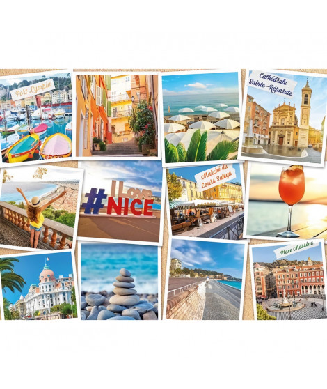 Puzzle 2000 pieces Nice, Côte d'Azur, Adultes et enfants des 14 ans, Collection Urbain, France, 12001613, Nathan