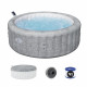 Spa gonflable BESTWAY - Lay-Z-Spa Bali - 140 airjets - 196 x 71 cm - 4 a 6 places - Rond (couverture, cartouche, diffuseur)