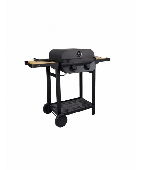 Barbecue électrique - COOK'IN GARDEN - Flavo 50 - sur chariot - 2500 Watts - Surface de cuisson mixte