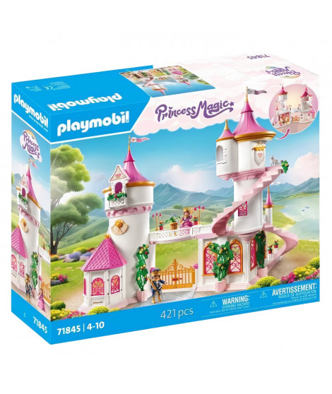 PLAYMOBIL 71845 Palais avec couple royal et 2 trônes, Les princesses magic, 421 pieces, Des 4 ans