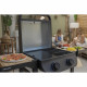 Barbecue électrique - COOK'IN GARDEN - Flavo 50 - sur chariot - 2500 Watts - Surface de cuisson mixte