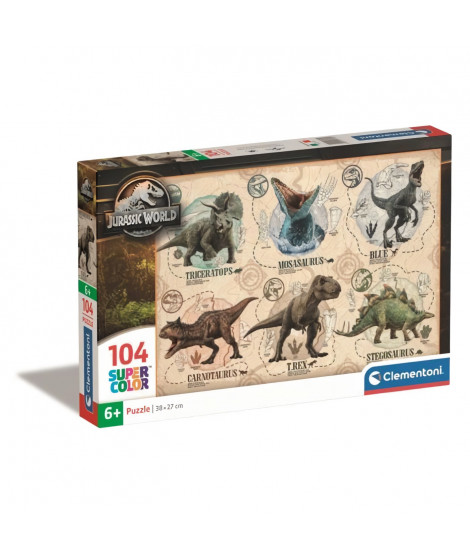 CLEMENTONI - 104 pieces - Jurassic World