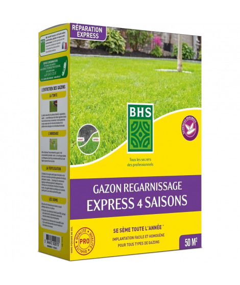 Gazon - BHS -  Gazon Regarnissage 4 saisons - 1 Kg