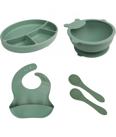 PACK REPAS SILICONE - VERT CACTUS