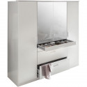 AACHEN Armoire de chambre - Contemporain - Décor blanc - L 180 cm