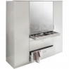 AACHEN Armoire de chambre - Contemporain - Décor blanc - L 180 cm