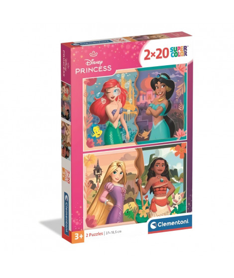 CLEMENTONI - 2x20 pieces - Disney Princess