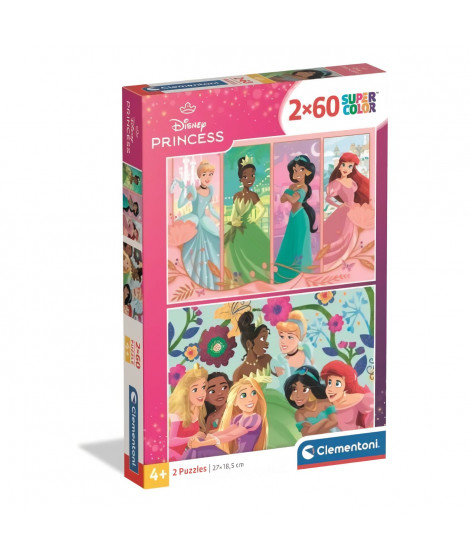 CLEMENTONI - 2x60 pieces - Disney Princess