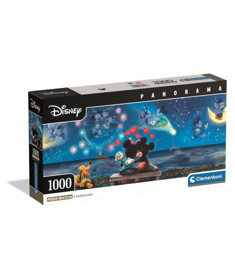 CLEMENTONI - Compact 1000 pieces Panorama - Mickey & Minnie