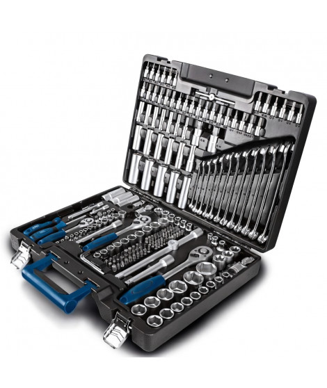Mallette a outils de 217 pieces - SCHEPPACH - TB217 - Outils en acier chrome vanadium et acier pour outils