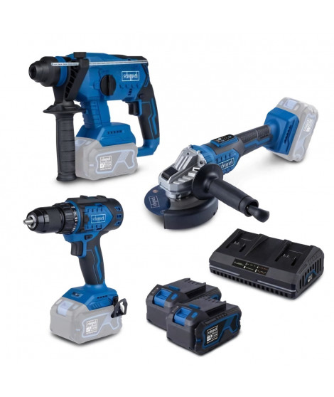 Combot kit 5 outils : c-dd45-x + bc-ag125-x + sdbc4.5A + 2 x sbp4.0 + bc-rhd230-x