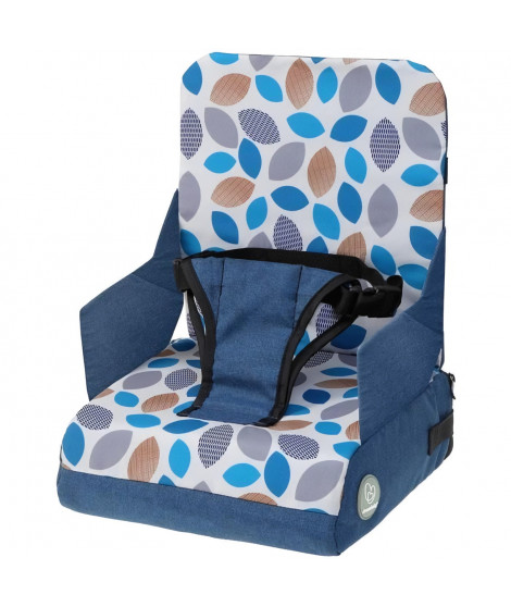 Siege d'appoint d'alimentation portable - DREAMBABY - Grab N Go - Feuilles - Bleu