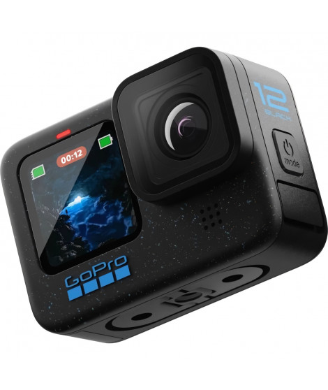 Caméra de sport - GoPro - HERO 12 Black - 5K (UHD) - Stabilisation HyperSmooth - Etanche