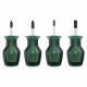 Bosch Set de 4 tournevis courts (compacts pour vissage dans espaces restreints  embout magnétique)