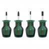 Bosch Set de 4 tournevis courts (compacts pour vissage dans espaces restreints  embout magnétique)