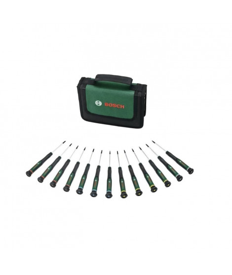 osch Set de tournevis 13 pcs (pour bricolage/modélisme/artisanat  embouts précis et magnétiques  PH/TX/HEX/SL)