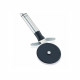 Leifheit Coupe pizza nylon ProLine 03128, roulette pizza en acier inoxydable, roue en nylon pour coupe sans rayure