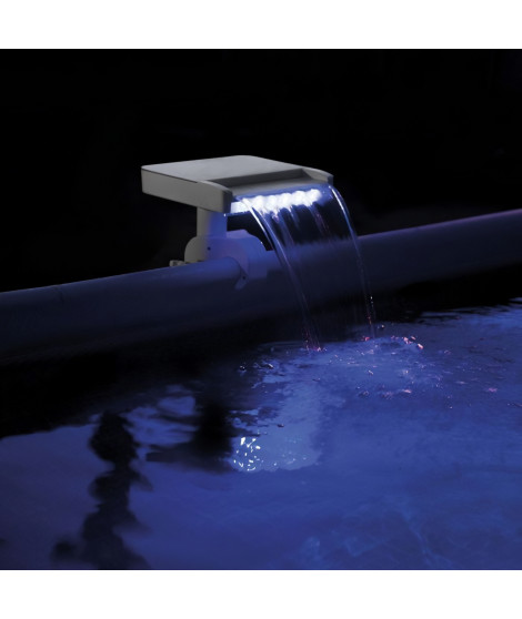 Fontaine cascade pour piscine LED Intex
