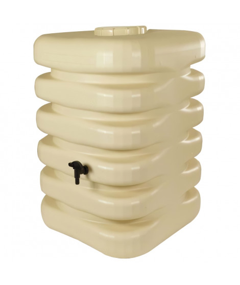 Récupérateur d'eau - BELLI - Cubique - 350 litres - Beige