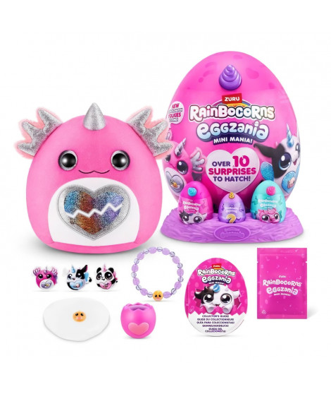 Peluches surprises - ZURU - Eggzania Mini Surprise S1 - 10 surprises - 6 modeles - Moelleuse