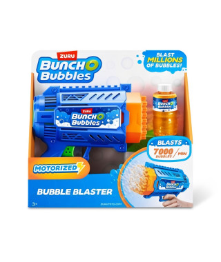 Pistolet a bulles - ZURU - Bubble Blaster Medium - 125 ml inclus - 7000 bulles/min - Plateau fourni