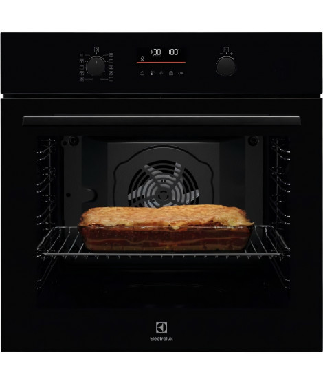 Four encastrable - Pyrolyse - Chaleur tournante pulsée - ELECTROLUX - EOF6P46Z - Noir - Porte froide - 59,4 x 59,6 x 56,9 cm