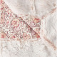 Couverture enfant en liberty et fausse fourrure - Rose - 75 x 100 cm