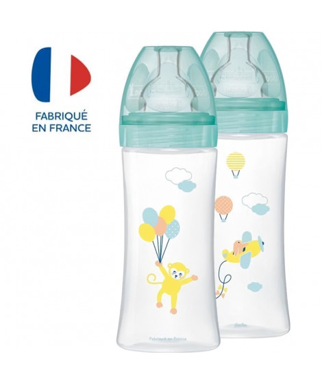 Dodie Biberon Sensation+ Anti-Coliques +6m Ballons Lot de 2 x 330ml
