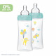 Dodie Biberon Sensation+ Anti-Coliques +6m Ballons Lot de 2 x 330ml