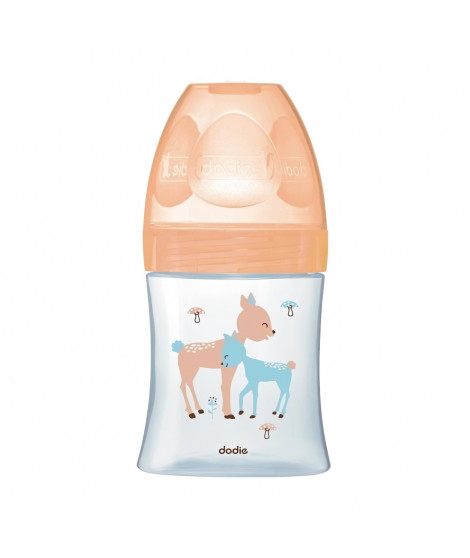 Dodie Biberon Sensation+ Anti-Coliques en Verre +0m Beige Biche 150ml