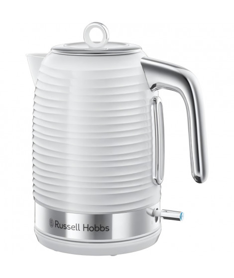 Russell Hobbs 24360-70 Bouilloire 1,7L Inspire, Ebullition Rapide, Niveau Eau Visible, Filtre Anti-Calcaire - Blanc