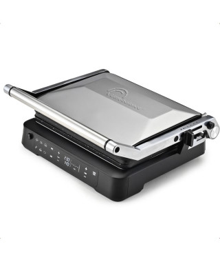Grill viande - LITTLE BALANCE - 8734 - 2000 W - 6 positions - Aluminium / Noir