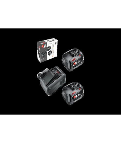 Starter Set 18V - BOSCH VERT - 2 batteries 18V 2,5 Ah + chargeur - 1600A031T5