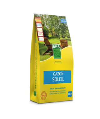 Gazon - BHS - Gazon Soleil 10kg |  Résistant au climat méditerranéen et a la sécheresse