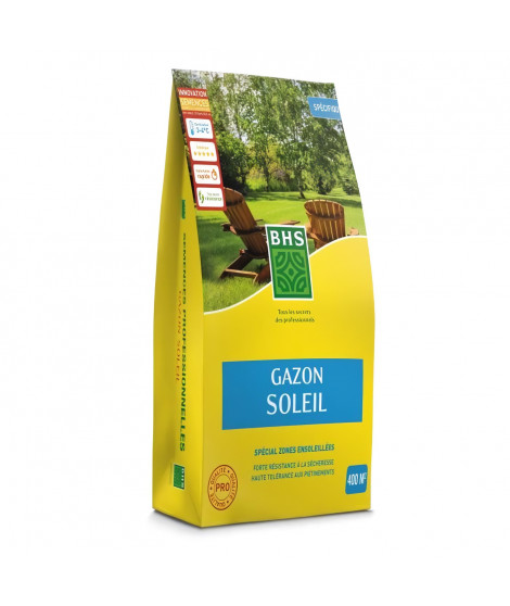 Gazon - BHS - Gazon Soleil 10kg |  Résistant au climat méditerranéen et a la sécheresse