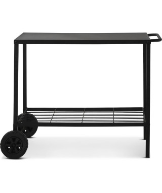 Chariot pour plancha en acier BRASERO - 100 cm - 2 roulettes