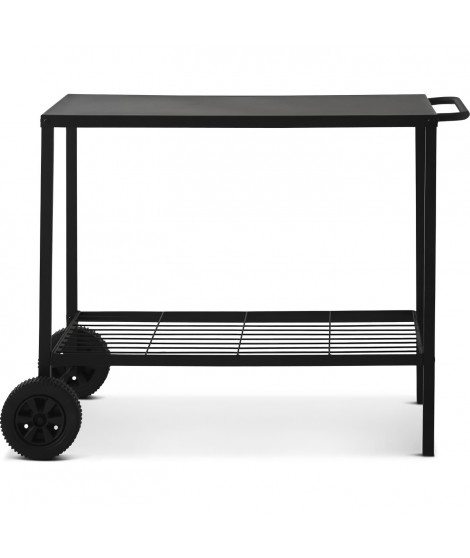 Chariot pour plancha en acier BRASERO - 100 cm - 2 roulettes